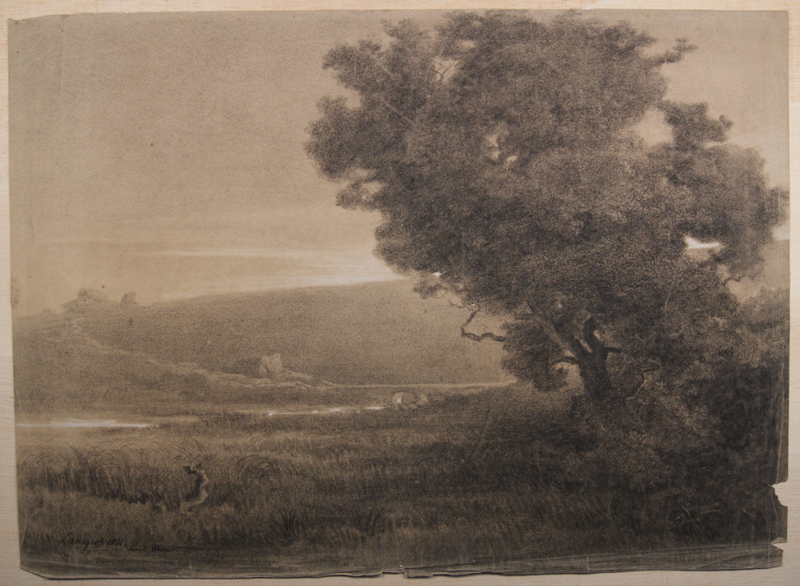 Environs de La Souterraine (Haute-Vienne). (Titre inscrit), Emmanuel Lansyer, 1861