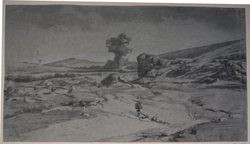 A Gençay (Haute-Vienne). (Titre inscrit), Emmanuel Lansyer, 1861