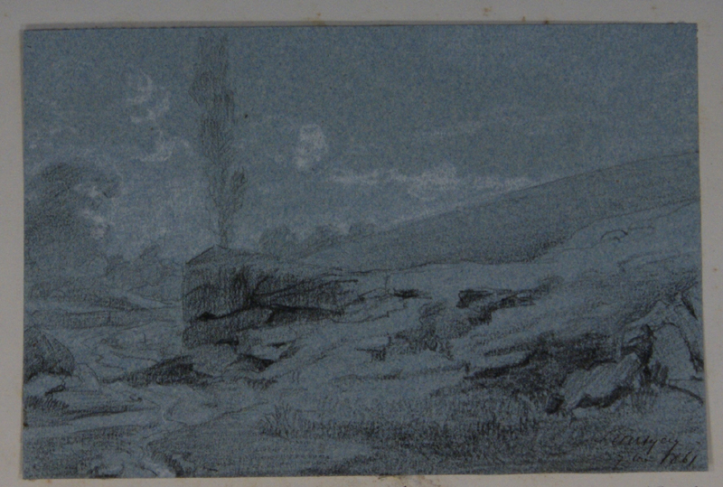 A Gençay (Haute-Vienne). (Titre inscrit), Emmanuel Lansyer, 1861
