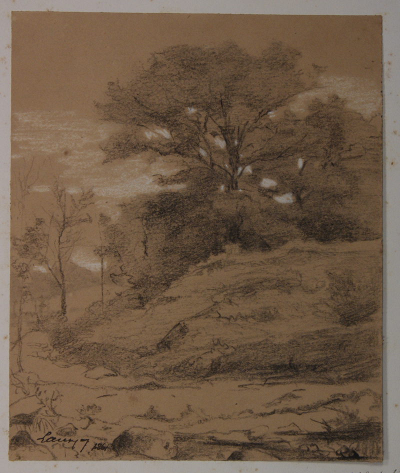 A Gençay (Haute-Vienne). (Titre inscrit), Emmanuel Lansyer, 1861