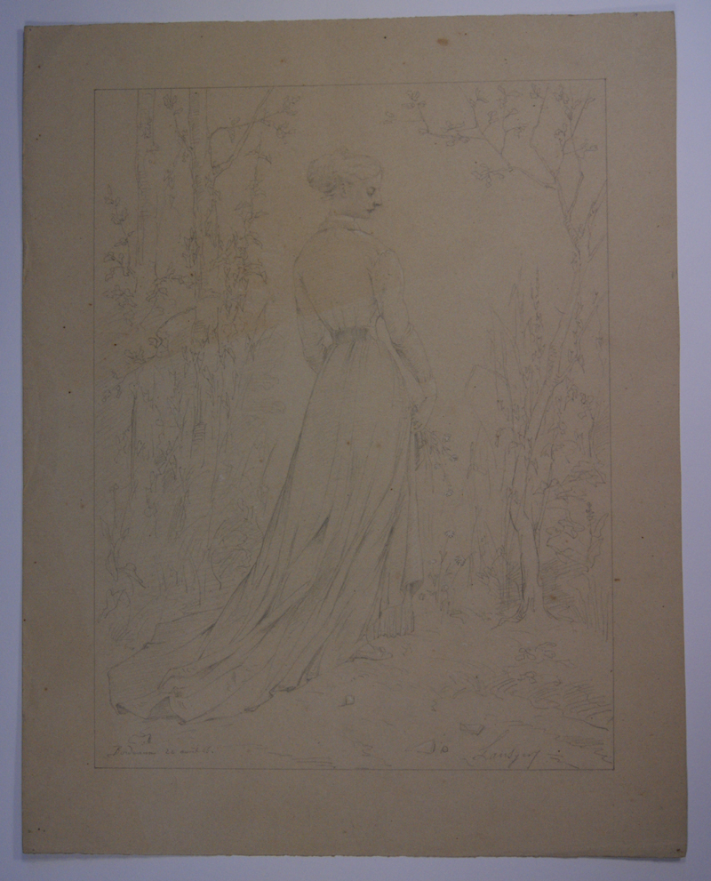 Portrait de Mme Brochon (Bordeaux). (Titre inscrit), Emmanuel Lansyer, 1866