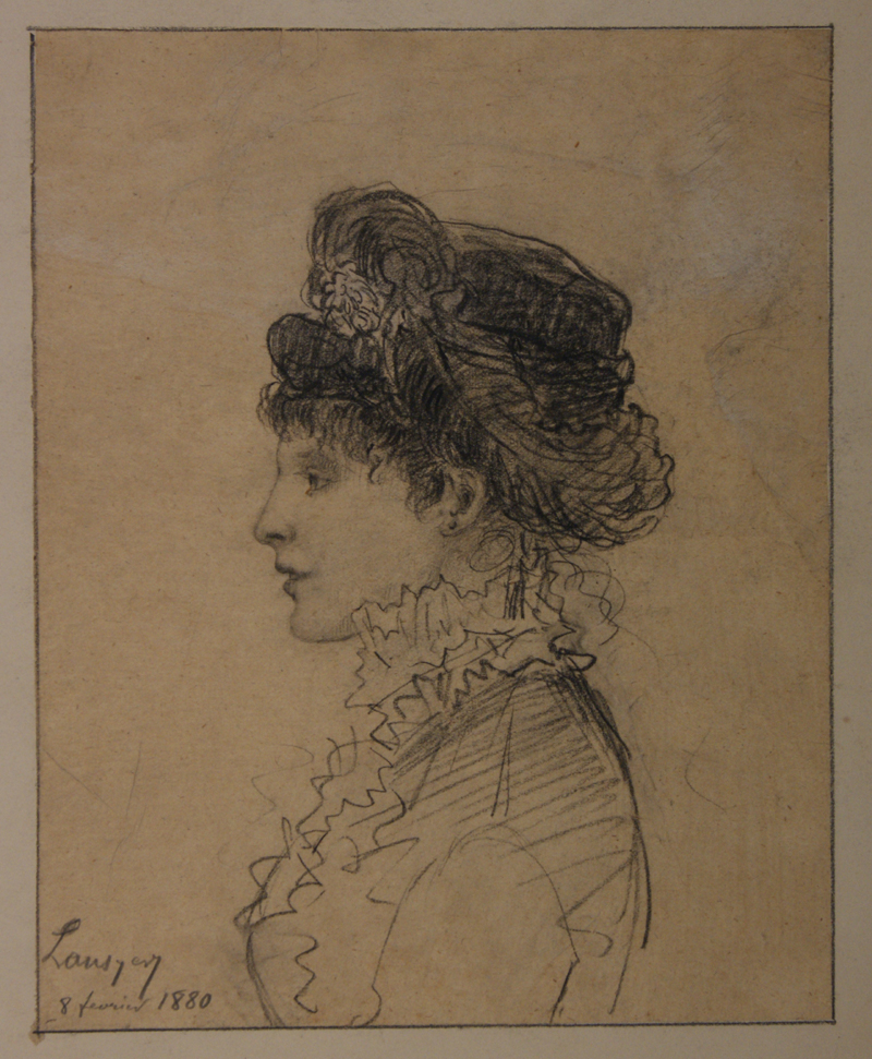 Souvenir d’une dame vue au concert. (Titre inscrit) — Emmanuel Lansyer