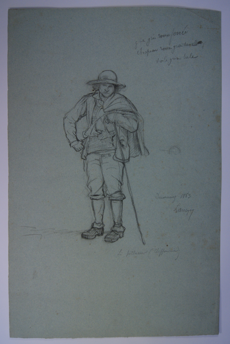 Le pillaouer (chiffonnier). (Titre inscrit), Emmanuel Lansyer, 1863
