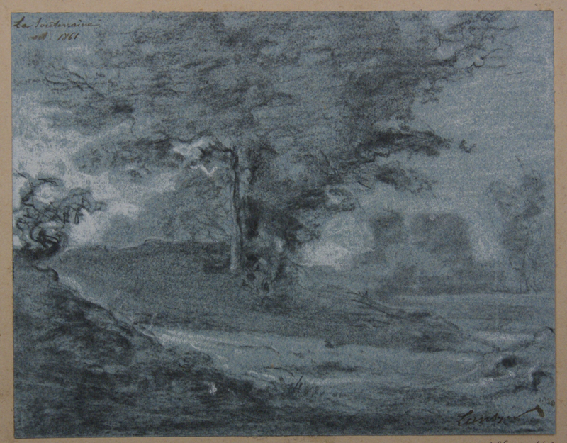 Près la Souterraine (Haute-Vienne). (Titre inscrit), Emmanuel Lansyer, 1861