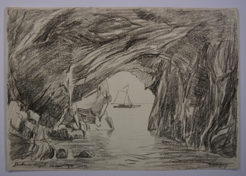Grotte de Morgat (Baie de Douarnenez). (Titre inscrit) — Emmanuel Lansyer