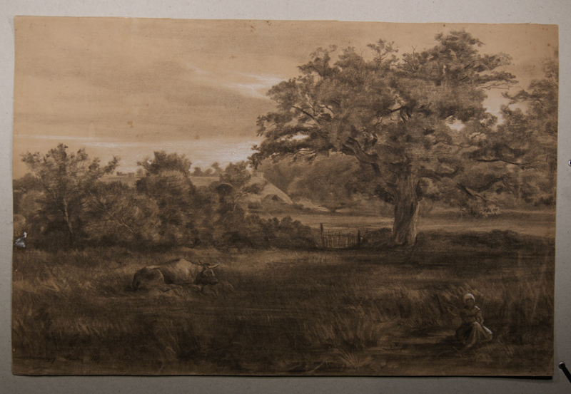 A Mondon (Haute-Vienne). (Titre inscrit), Emmanuel Lansyer, 1861