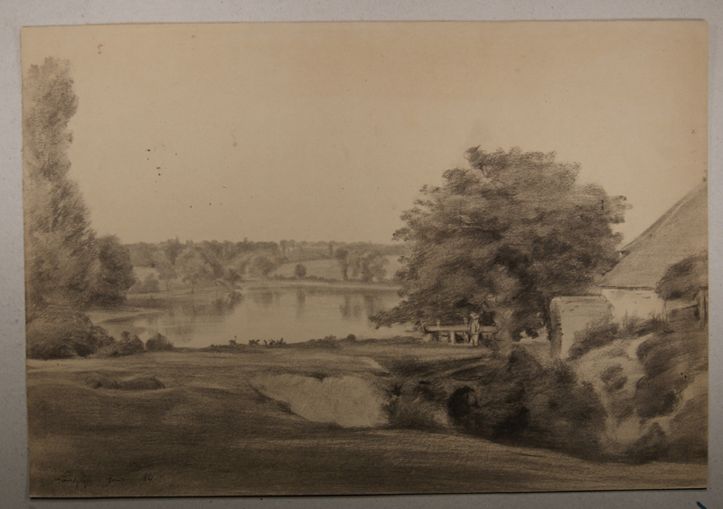 Etang des forges de Mondon (Haute-Vienne). (Titre inscrit), Emmanuel Lansyer, 1861