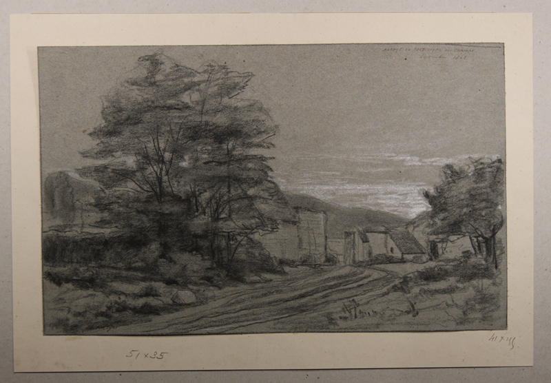 Restes de l’abbaye de Port-Royal des Champs. (Titre inscrit), Emmanuel Lansyer, 1862