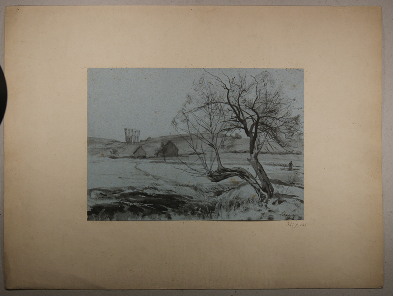 Vieux saules à Cernay, Emmanuel Lansyer, 1862