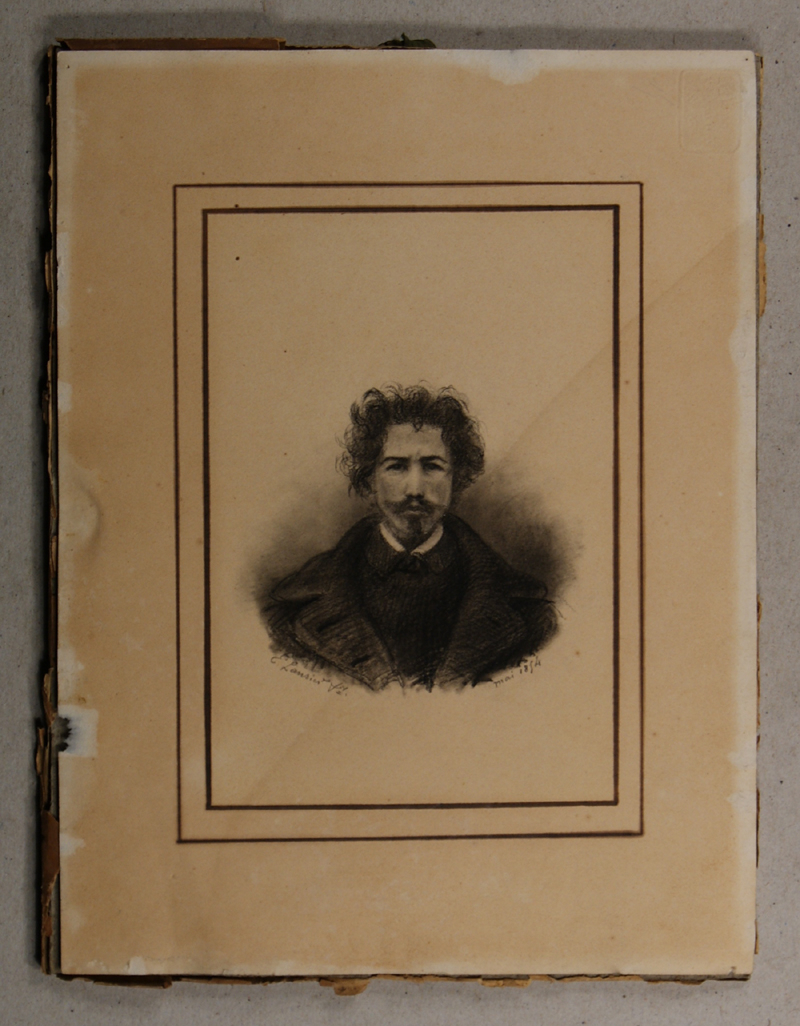 Autoportrait de Lansyer. (Titre factice), Emmanuel Lansyer, 1854