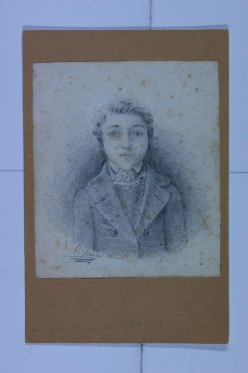 Portrait d'enfant. (Titre factice), Emmanuel Lansyer, 1848