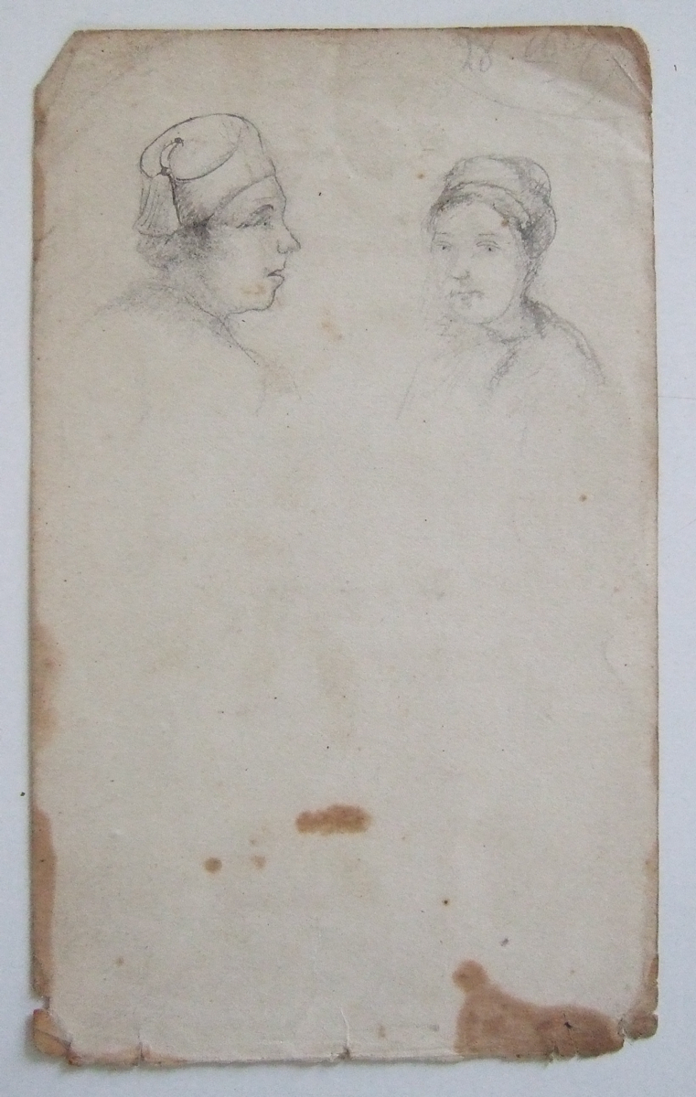 Deux portraits, un homme et une femme. (titre factice), Brivet, 1869 28 septembre