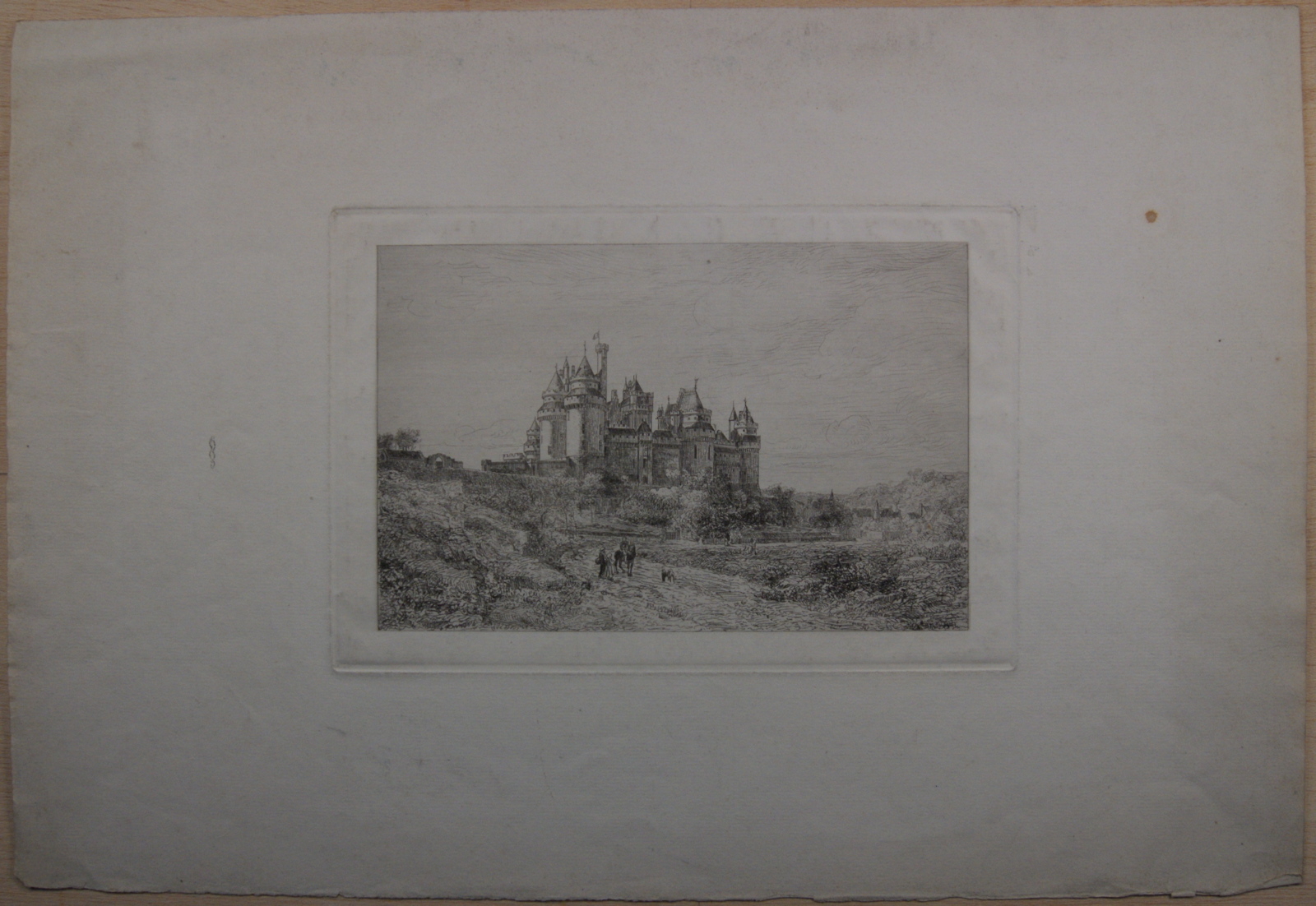 Château de Pierrefonds. (titre factice), Emmanuel Lansyer, 19e siècle, 2e moitié 19e siècle
