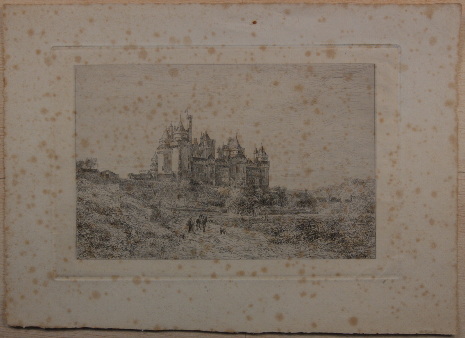 Le château de Pierrefonds. (titre factice), Emmanuel Lansyer, 19e siècle