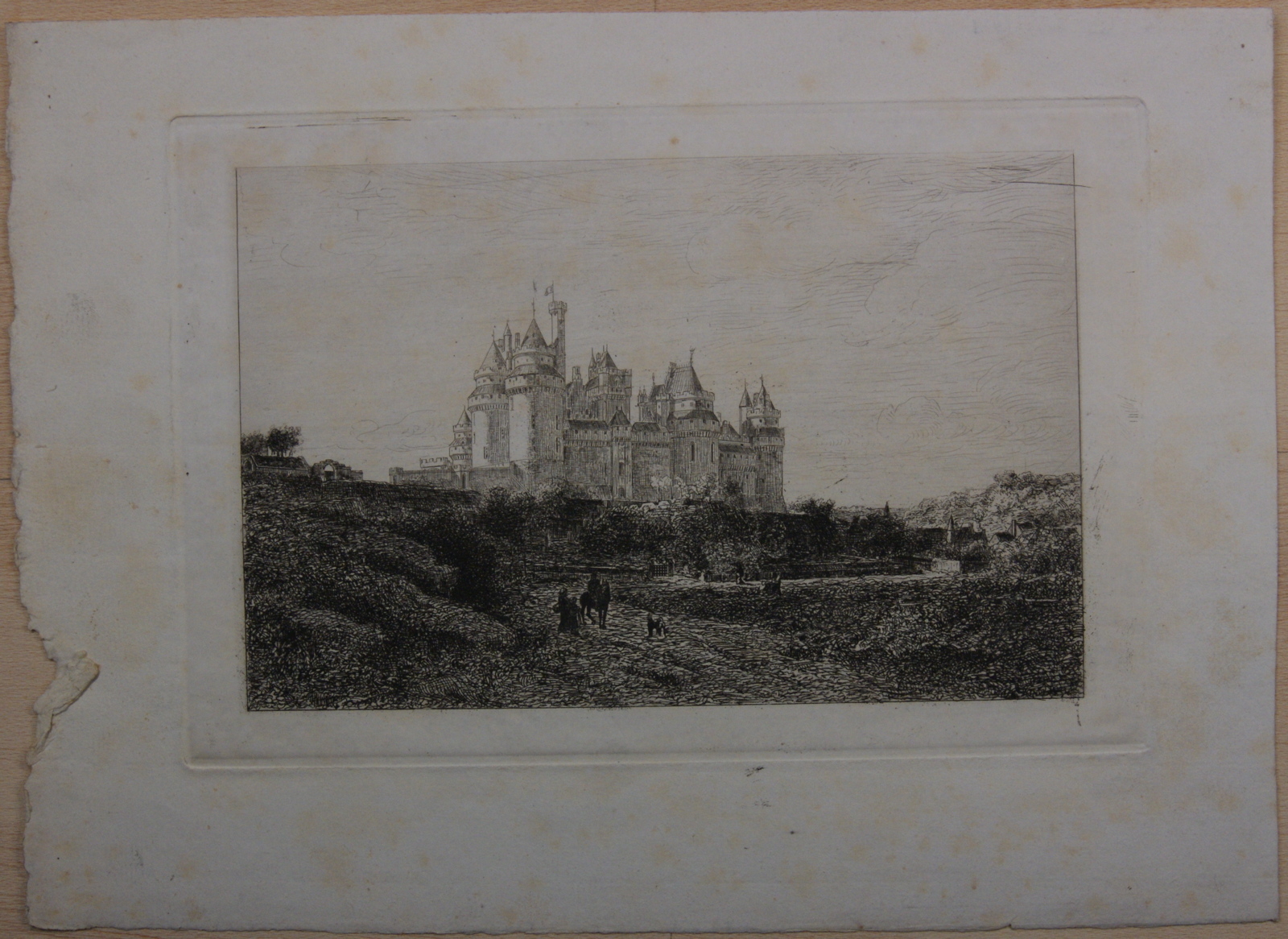 Le château de Pierrefonds. (titre factice), Emmanuel Lansyer, 19e siècle
