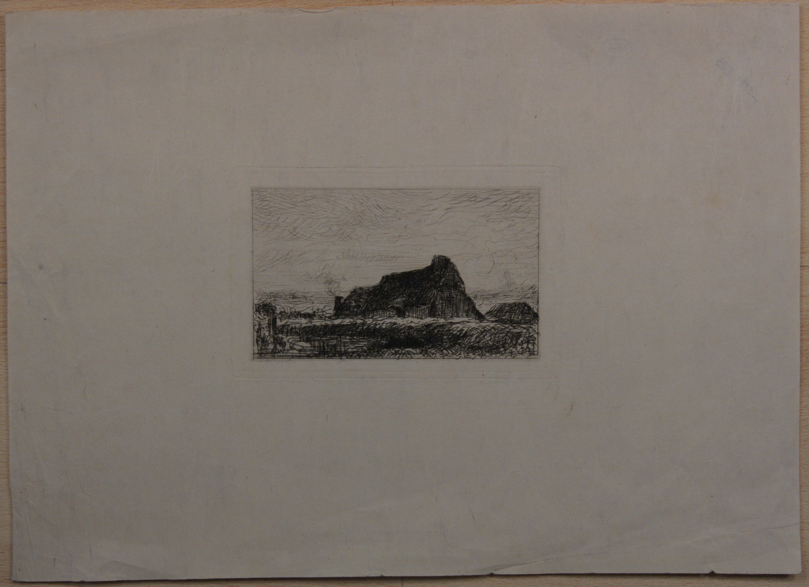 Chaumière dans la brume. (titre factice)_0