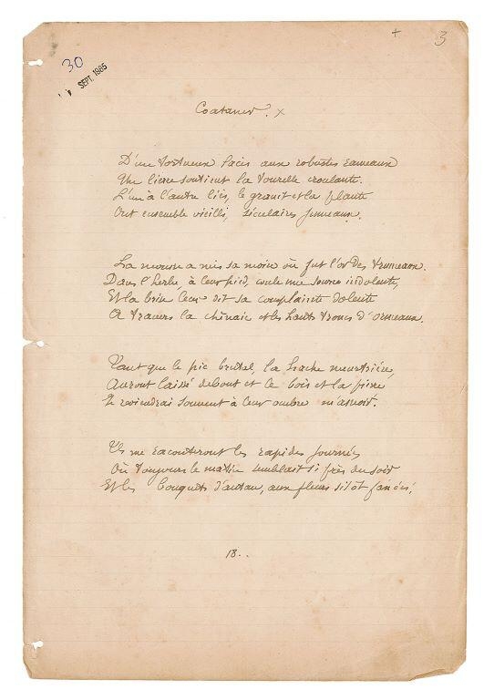 Paysages et souvenirs. Sonnets (titre inscrit)_4