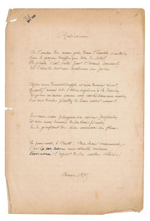 Paysages et souvenirs. Sonnets (titre inscrit)_5