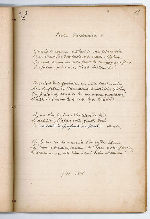 Paysages et souvenirs. Sonnets (titre inscrit)_15