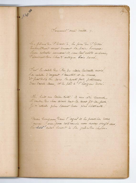 Paysages et souvenirs. Sonnets (titre inscrit)_17