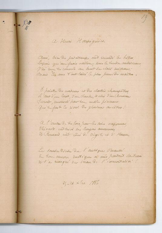 Paysages et souvenirs. Sonnets (titre inscrit)_19