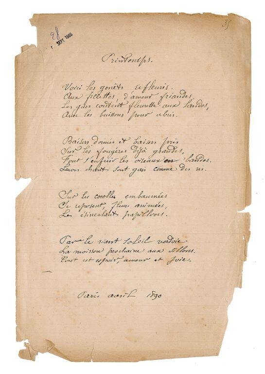 Paysages et souvenirs. Sonnets (titre inscrit)_33