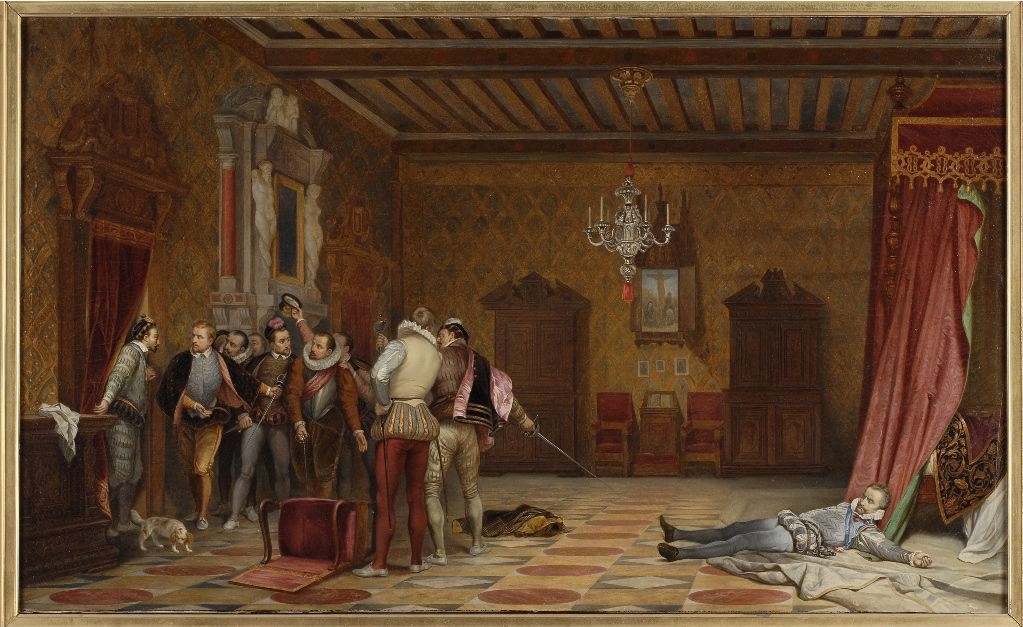 Assassinat du duc de Guise au château de Blois, 1588, Paul Delaroche, 1835 après