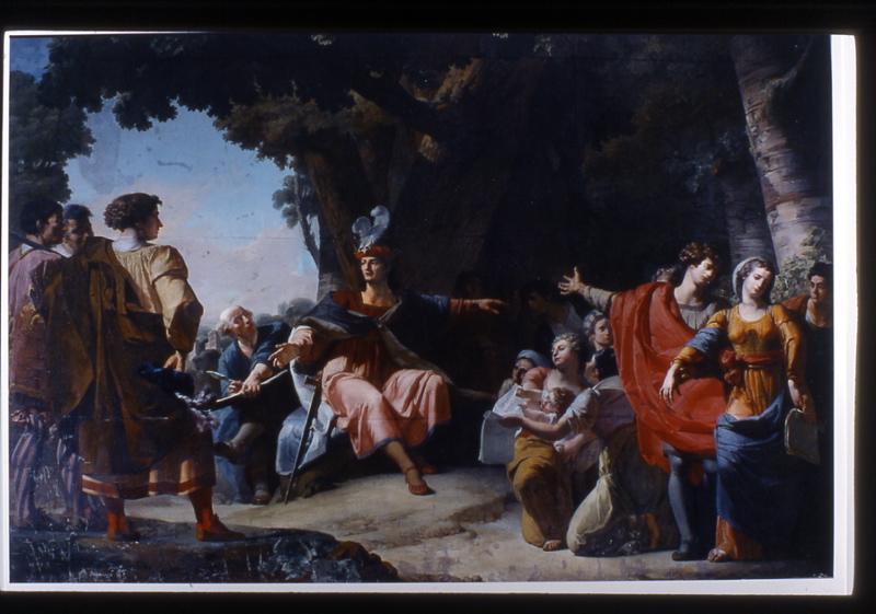 Saint Louis dans le bois de Vincennes, Jean-Baptiste Claude Robin, 1791