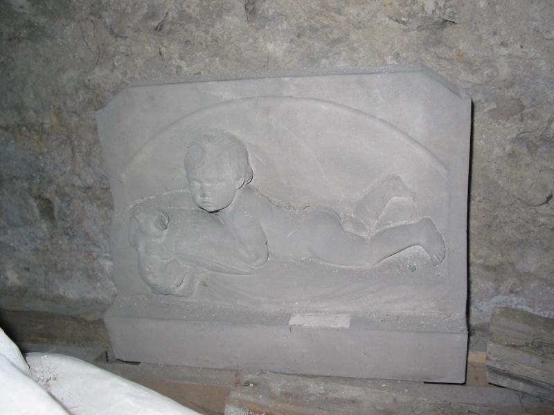 Enfant jouant avec un chat, Henri Varenne, 4e quart 19e siècle, 1ère moitié 20e siècle