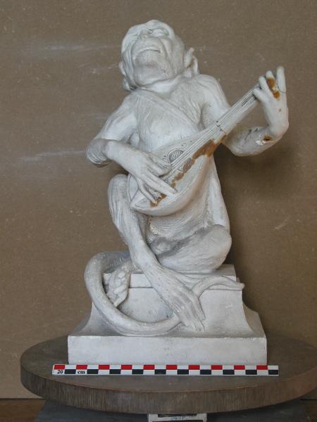 Singe jouant de la guitare, Achille Jacquet, 1909