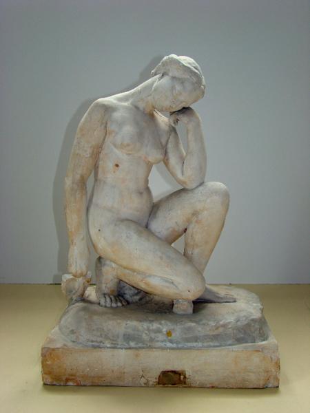 Femme accroupie, Alfred Jean Halou, 1ère moitié 20e siècle