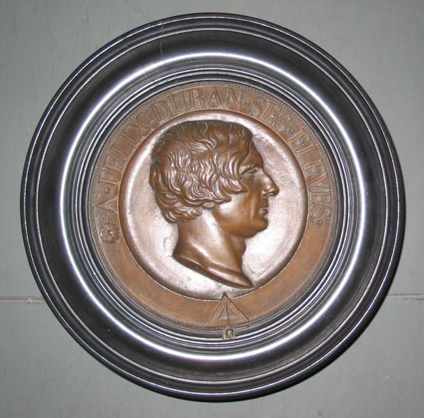 Profil de Jacques Félix Duban, Pierre Charles Simart, 19e siècle