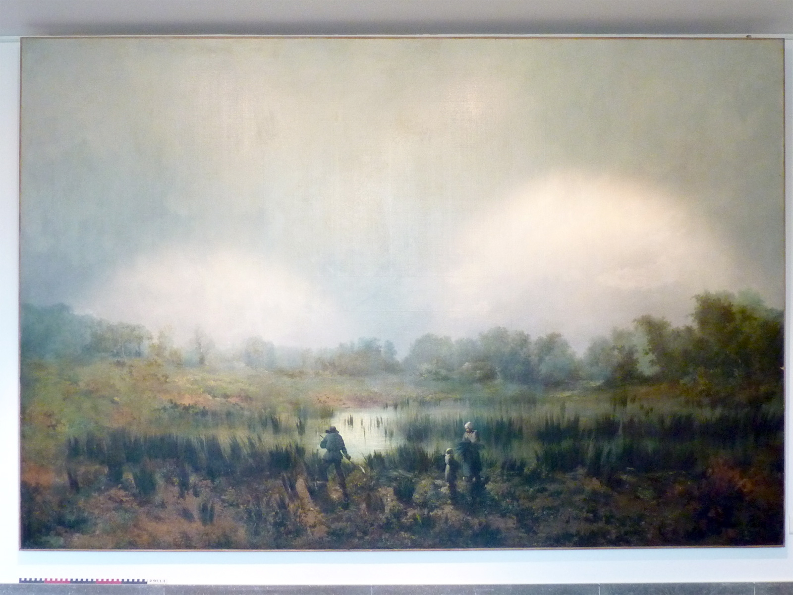Les Muids, effet du matin en Sologne, vue prise sur les propriétés de l'Empereur, Francis Blin, 1853