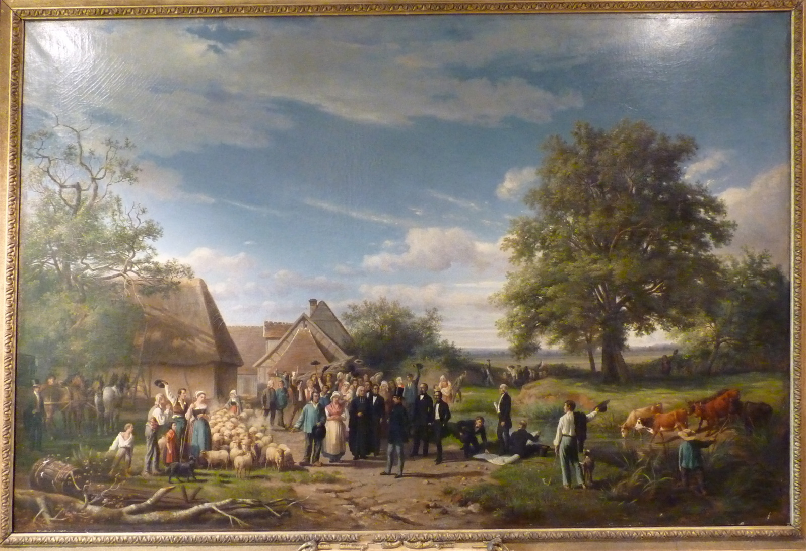 Louis Napoléon Bonaparte à la ferme du Coudray, Raymond Noël Esbrat, 1852
