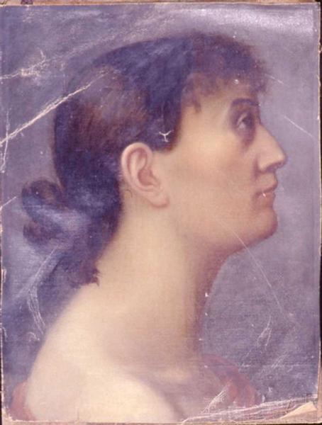 Portrait de femme de profil_0