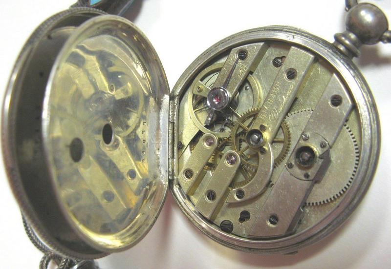 Montre gousset, chaîne, clé_3