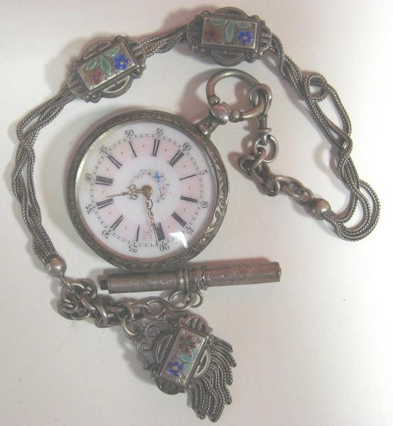 Montre gousset, chaîne, clé_0