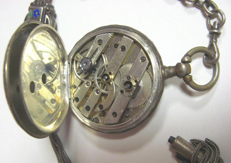 Montre gousset, chaîne, clé_3