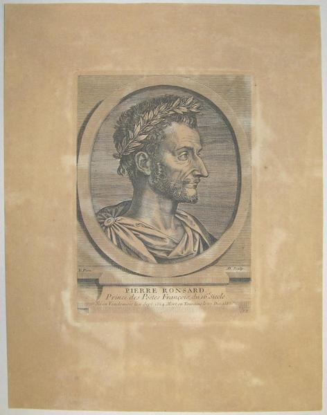 Portrait de Pierre Ronsard, Prince des Poëtes François, du 16e siècle._0