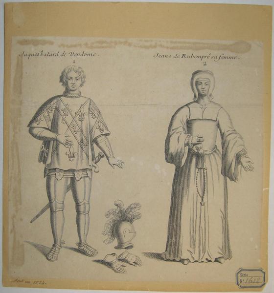 Portrait de Jacques bâtard de Vendôme et de Jeanne de Rubempré_0