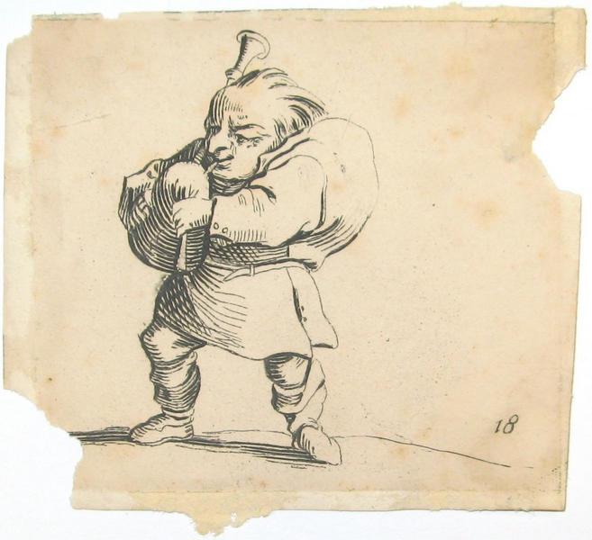 Les Gobbi : Nain jouant de la cornemuse_0