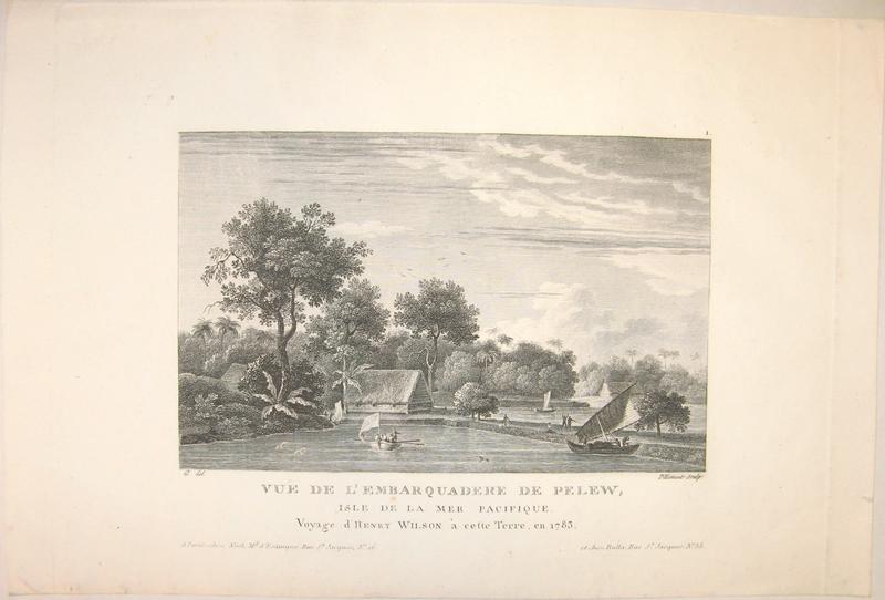 Vue de l'embarquadère de Pelew, isle de la mer pacifique_0