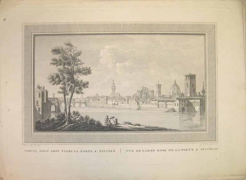Veduta dell' Arno fuori la porta san Niccolo - Vue de l'Arno hors de la porte saint Nicolas_0