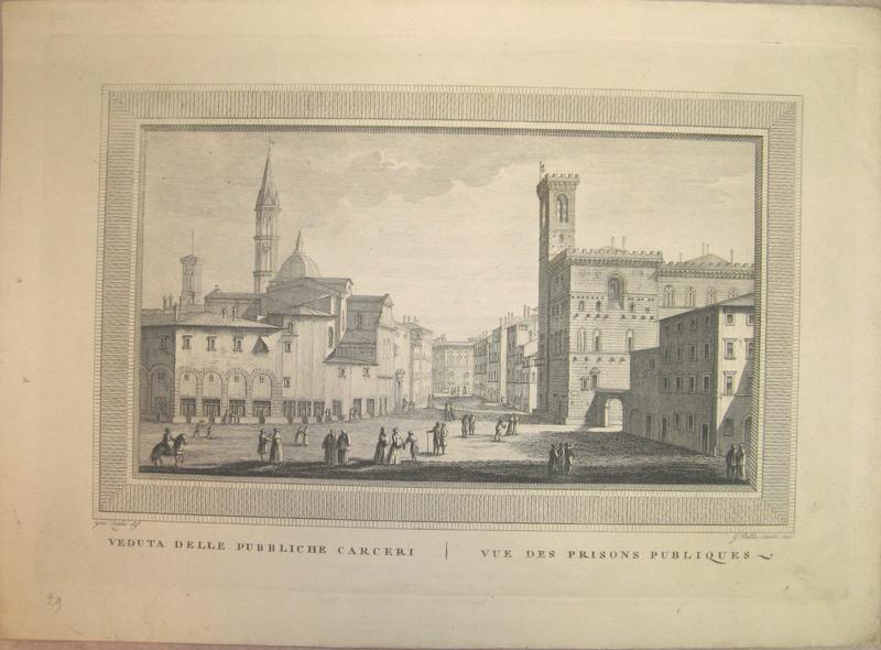 Veduta delle pubbliche carceri - Vue des prisons publiques, Giovanni Battista Cecchi, 2e moitié 18e siècle