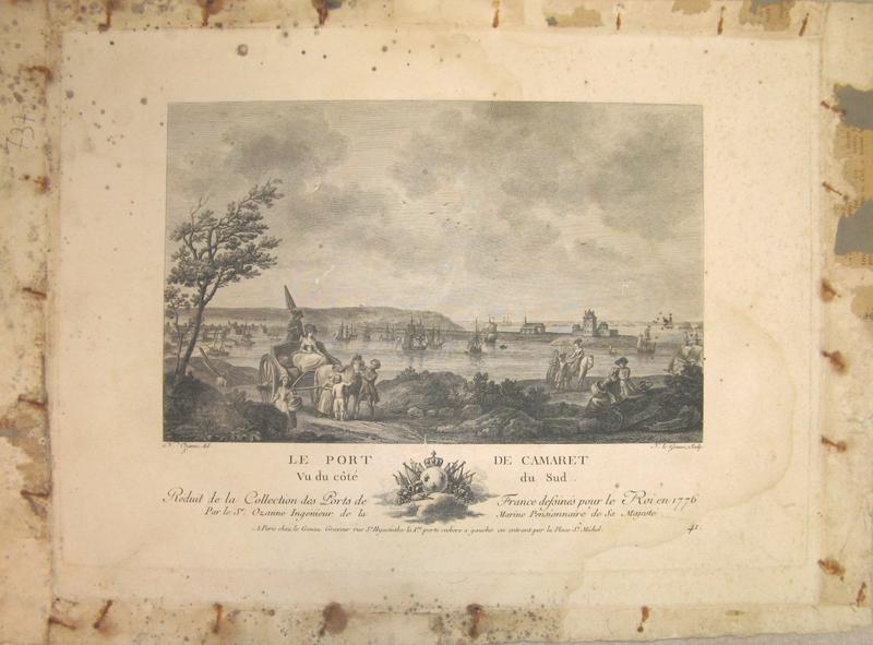 Le port de Camaret, vu du côté du Sud, Nicolas Marie Ozanne, 2e moitié 18e siècle, 1er quart 19e siècle