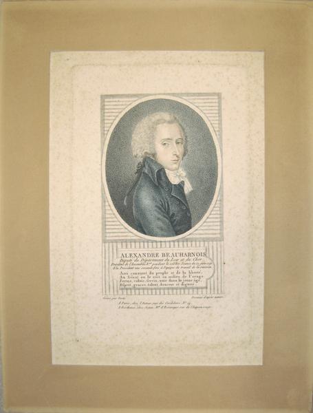 Portrait d'Alexandre de Beauharnois, Jean-Baptiste Verite, 4e quart 18e siècle, 1er quart 19e siècle
