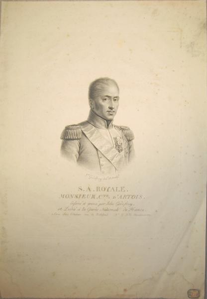 Portrait de Charles X, Jean Godefroy, 1ère moitié 19e siècle