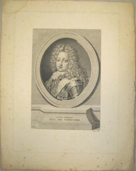 Portrait de Louis-Joseph de Vendôme, François Voyez, 2e moitié 18e siècle