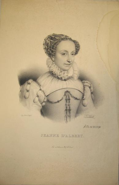 Portrait de Jeanne d'Albret, François Séraphin Delpech, 1er quart 19e siècle