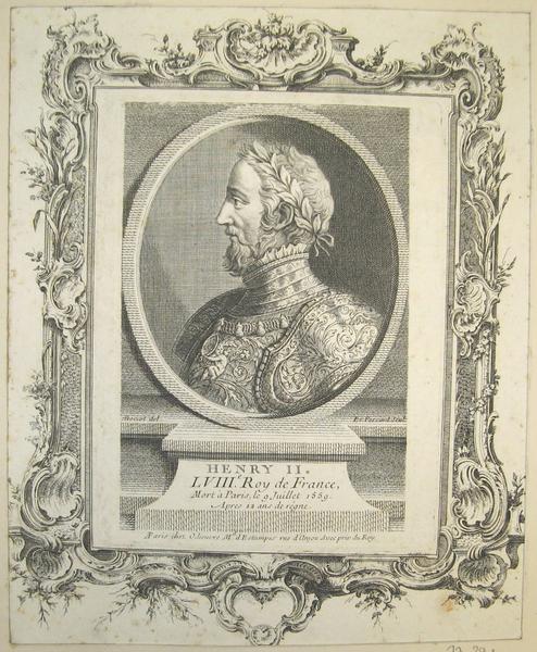 Portrait de Henri II, Antoine Boizot, 3e quart 18e siècle